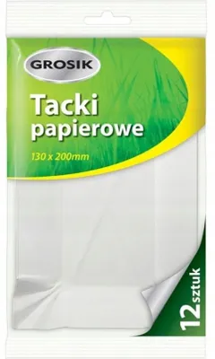 Zdjęcie produktu dla Jan Niezbędny, Tacki papierowe jednorazowe 13x20cm, 12 sztuk