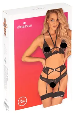 Productafbeelding van 3-delige set Alessya - Zwart
