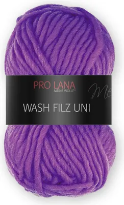 Produktbild von Pro Lana Wash Filz Uni 50g (147) aubergine