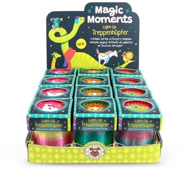Productafbeelding van Trendhaus Magic Moments LED-trapverlichting – Lichtgevende regenboogspiraal met dierenmotief