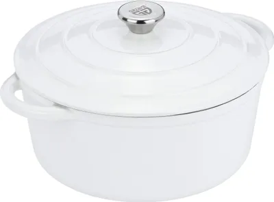 Produktbild von GRÄWE Gusseisentopf, emailliert, Ø 26 cm, Weiß