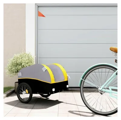 Produktbild von Fahrradanhänger Schwarz und Gelb 30 kg Eisen