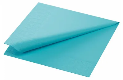 Produktbild von Duni Servietten mint blue 33x33cm 3lagig 250 Stück