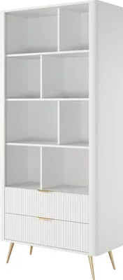 Produktbild von Bücherregal: Weiß, 88,2 x 38 x 193,8 cm