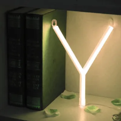 Image de LED NEON lettres - lumière blanche froide - Y