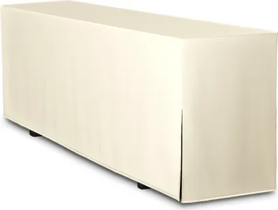 Produktbild von TexDeko Biertischhusse Premium für Bierzeltgarnitur 220 x 70cm Blickdicht waschbar nur Tisch (Creme)