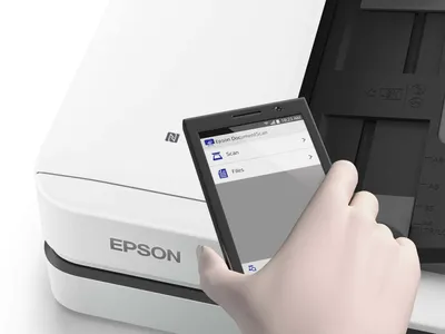 Zdjęcie produktu dla Epson WorkForce DS-1660W, 210 x 297 mm, 600 x 600 DPI, 1200 x 1200 DPI, 25 stron/min, Skaner Płaski, Czarny, Biały