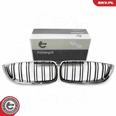 Produktbild von ESEN SKV 66SKV152 Kühlergrill Frontgrill für BMW 4 Gran Coupe (F36) Chrom/Schwarz