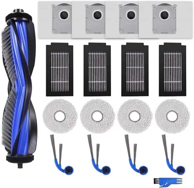 Produktbild von PromoHome® Zubehörset für ECOVACS DEEBOT T50 PRO OMNI Gen3, T50 OMNI - Hauptbürste, Seitenbürsten, Filter, Wischpads und Staubbeutel
