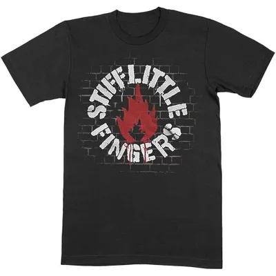 Imagen del producto de Stiff Little Fingers - Camiseta de manga corta, color negro, talla L