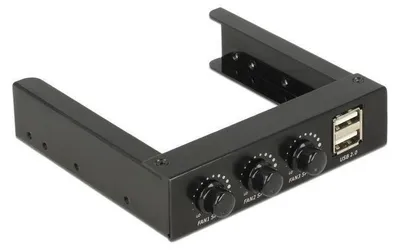 Produktbild von DeLOCK 62714, 3 Kanäle, Schwarz, Drehregler