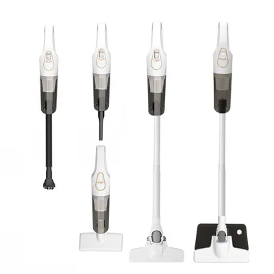 Image de Aspirateur à main ZELURXX 5-en-1, filtration multicouche, sans fil, fonctionnement silencieux, conception légère, double usage pour la maison et la voiture, blanc