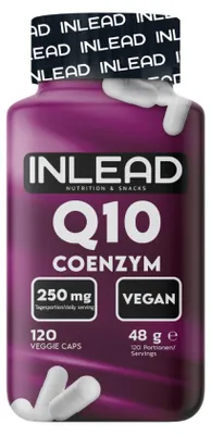 Produktbild von Inlead Q10 Coenzym (120 Caps) Unflavoured - Vitamine, Mineralien & Gesundheit - Enzyme