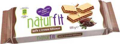 Zdjęcie produktu dla Naturfit Wafle Kakaowe Bez Cukru Chrupiące 155 G Apetitki