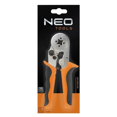 Zdjęcie produktu dla NEO TOOLS Szczypce do zaciskania końcówek tulejkowych, średnica tulejek: 0.25 - 6 mm2