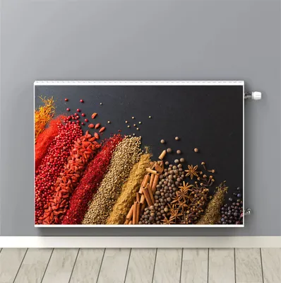 Obrázek produktu pro Ochrana radiátoru Magnetická krytka Kuchyňská dekorace Koření 60x100cm
