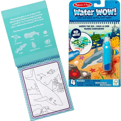 Zdjęcie produktu dla Zestaw kolorowanki Water Wow „Under the Sea” + pisak Kolorowanka Water Wow „Under the Sea”