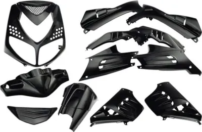 Produktbild von EDGE Verkleidungskit Schwarz Metallic 13-teilig für Peugeot Speedfight 2