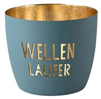 Produktbild von Gift Company Windlicht Madras Wellenläufer Blau