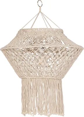 Produktbild von Makramee Lampenschirm natur 90 cm