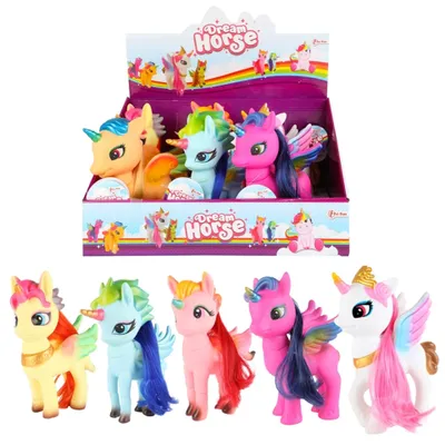 Immagine prodotto di Toi Toys Unicorno capelli lunghi 19cm