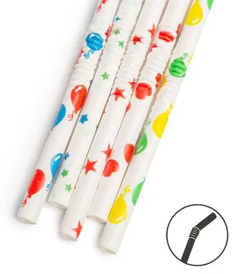 Imagen del producto de Pajita de papel - fiesta