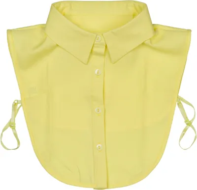 Produktbild von styleBREAKER Damen Blusenkragen Einsatz mit Knopfleiste Unifarben, Kragen für Blusen und Pullover 08020004