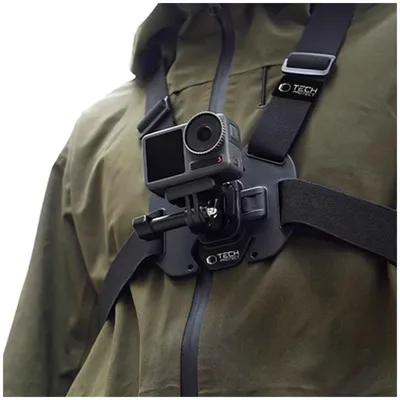 Zdjęcie produktu dla Tech-Protect Ga100 Chest Mount Gopro / Dji Black