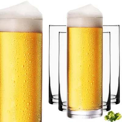 Produktbild von IMPERIAL Kölschgläser aus Glas Set 6-Teilig 500ml (max. 630ml) Kölschstangen 0,5L Bierstangen Bierglas Spülmaschinenfest