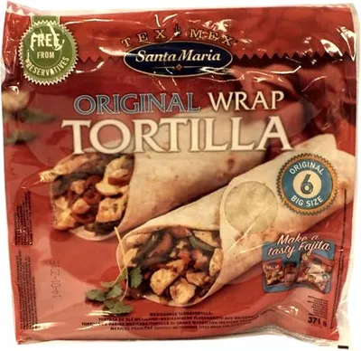 Produktbild von Santa Maria Tortilla Wrap groß 25 cm 6 x 61,83 Gramm