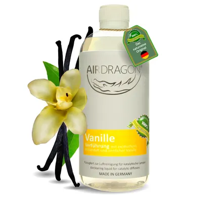 Produktbild von AIRDRAGON Vanille - katalytischer Raumduft OHNE künstliche Duftstoffe - Die naturreine Alternative für alle katalytischen Duftlampen