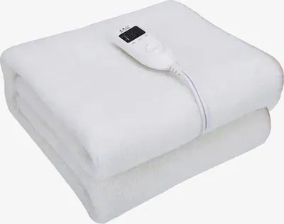 Productafbeelding van Elektrische deken, 150x80 cm - Met timer - Automatische veiligheidsschakeling - 2 temperatuurstanden - 4 timerfuncties - Wasbaar