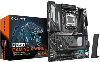 Image de Carte Mère GIGABYTE B850 GAMING X WIFI6E, AMD Ryzen 9000 Series, DDR5, PCIe 5.0, WIFI 6E