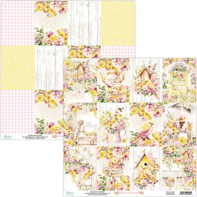 Immagine prodotto di MINTAY 30x30cm carta bifacciale per scrapbooking 240g - Blossom Serenity 06
