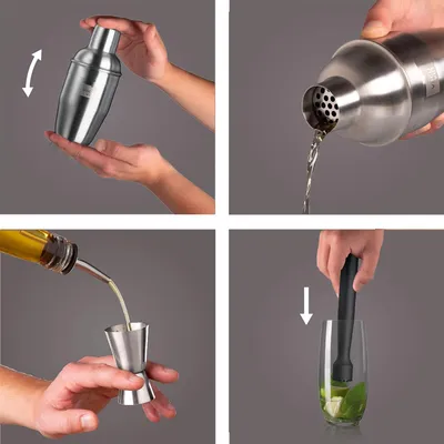 Image de Coffret cocktail 3 accessoires - Vacu Vin - 7889362 -
