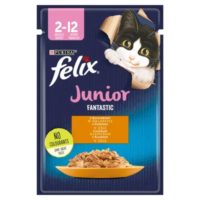 Obrázek produktu pro Felix Fantastic Junior Kuře v želé sáček 85g