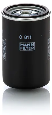 Produktbild von MANN-FILTER Luftfilter C 811, Außendurchmesser 77 mm, Innendurchmesser 63 mm, Höhe 120 mm, Gewinde M16x1.5