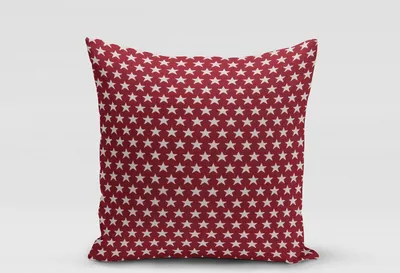 Produktbild von SCHÖNER LEBEN. Kissenhülle Sterne beidseitig rot weiß 50x50cm