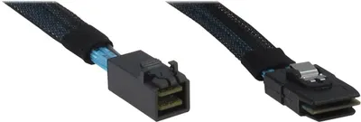 Obrázok produktu pre Inter-Tech 0.75m SFF 8643/SFF 8087, 0,75 m, SFF 8643, SFF 8087, Samec/samec, Čierna, Modrá, 45 g