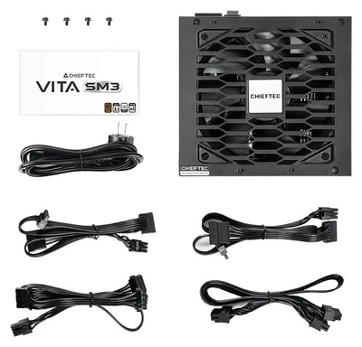 Obrázek produktu pro Chieftec Vita BPX-650-C, 650 W, 100 - 240 V, 50/60 Hz, 3,6 W, 15 W, 18 A
