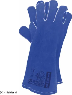Zdjęcie produktu dla RSPBLUE-INDIANEX - Rękawice ochronne w całości wykonane ze skóry bydlęcej - 11