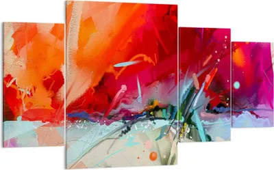 Produktbild von Bild auf Leinwand - Leinwandbild - Abstraktion modern - 160x90cm - Wand Bild - Wanddeko - Leinwanddruck - Bilder - Kunstdruck - Wanddekoration - Leinwand bilder - Wandkunst - DL160x90-4036