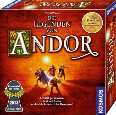 Produktbild von KOSMOS Die Legenden von Andor - Das Grundspiel Kennerspiel des Jahres 2013