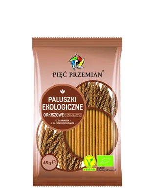 Obrázok produktu pre CELOZRNNÉŠPALOVÉ TYČINKY 45 g - PÄŤ PREMEN