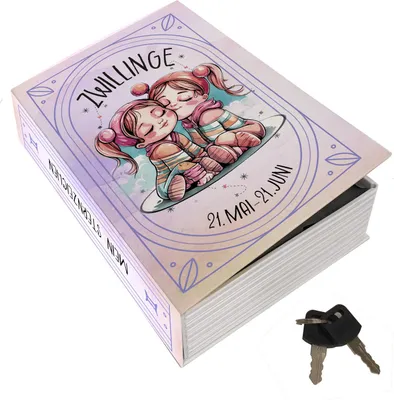 Produktbild von Mein Sternzeichen Booksafe L - Zwillinge
