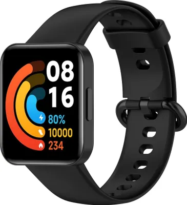 Produktbild von Uhrenarmband Silikon Ersatz Armband Für Xiaomi Mi Watch Lite 2 / Redmi Watch 2 Schwarz