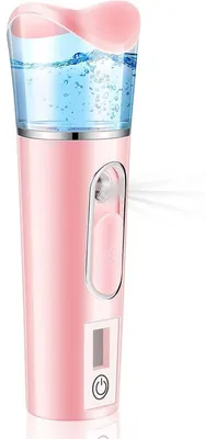 Produktbild von Nano Gesichtsdampfer 2in1 Hautanalyse USB 1200mAh 38ml Mini Sprühnebel Feuchtigkeitsgerät für Gesicht Hals Reise Pflege