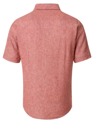Produktbild von Redmond Herren Leinenhemd (251135999), Größe:5XL, Farbe:Orange (210)