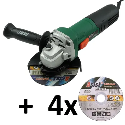 Obrázek produktu pro AE3U75DN-1-SAD Úhlová bruska 750 W, 125 mm + 4x kotouč