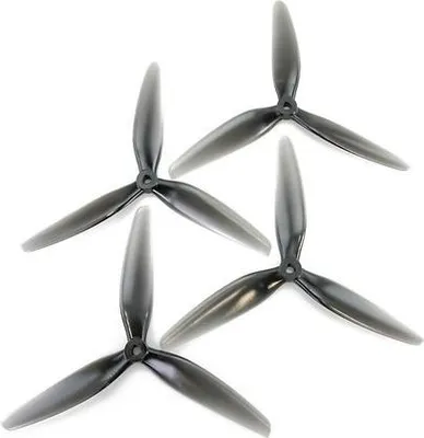 Produktbild von HQProp 7X4X3 3 Blatt Propeller POPO 4 Stück Poly Carbonate Hellgrau 7 Zoll